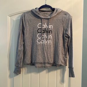 Thin Cropped Calvin Klein Hoodie